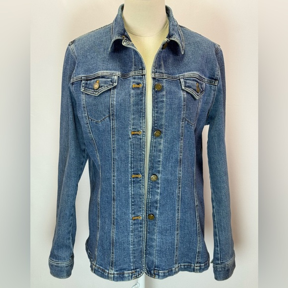 Jones New York Sport Women's Stretch Blue Denim Jacket